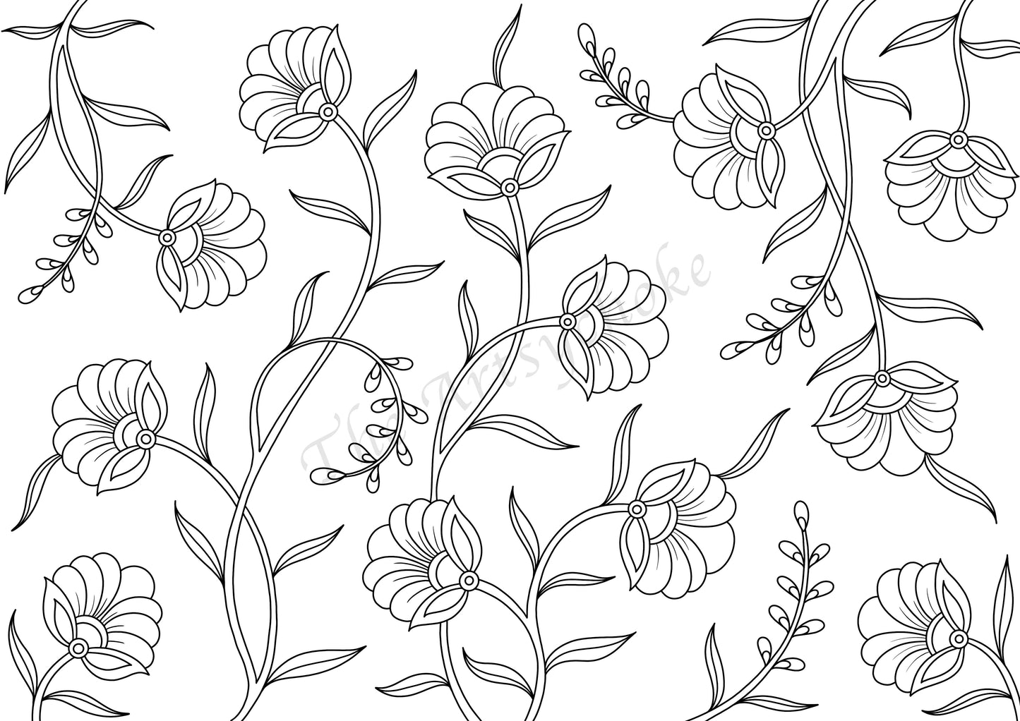 Calendula Colouring Sheet