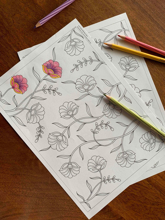 Calendula Colouring Sheet
