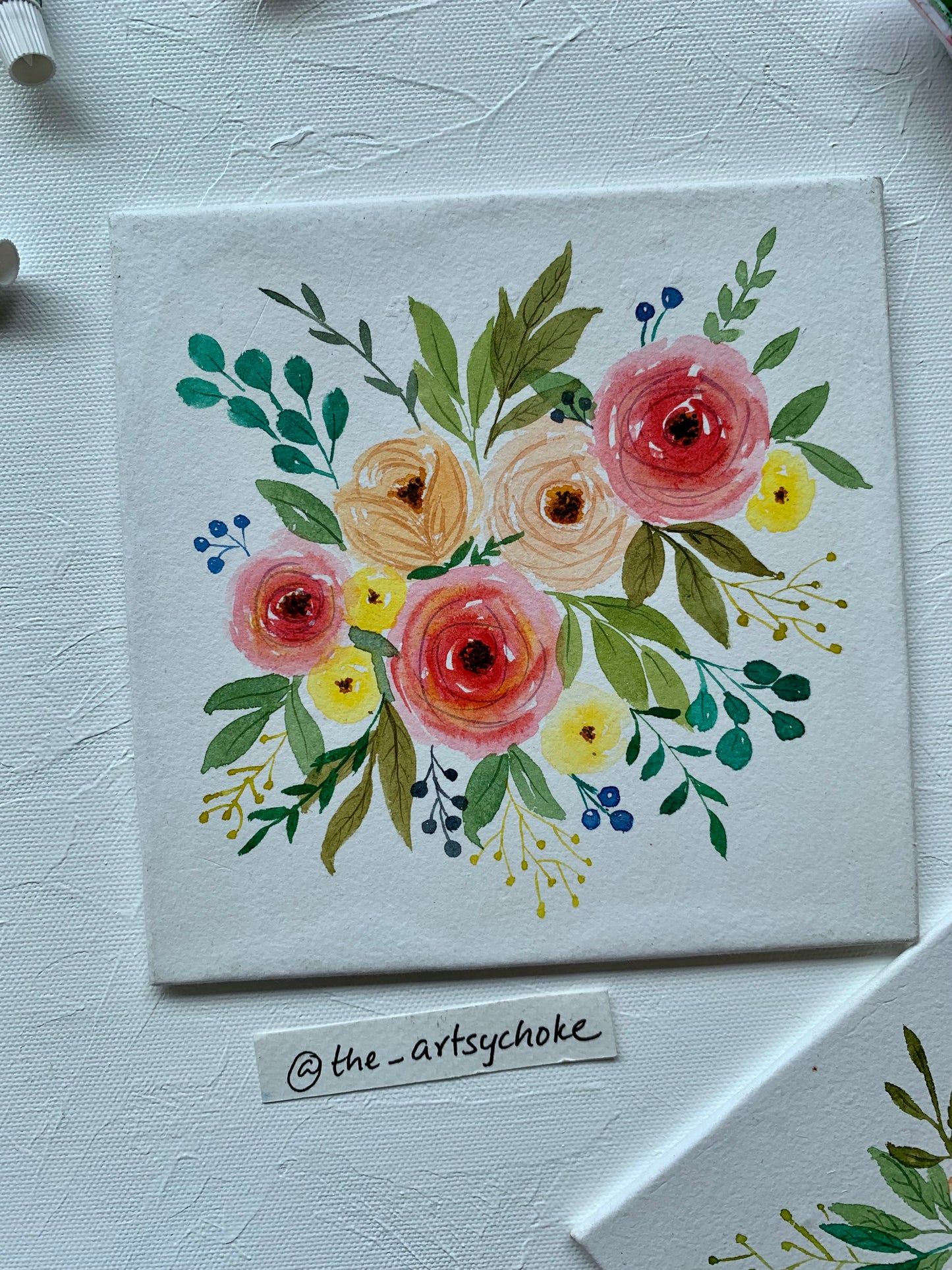 Watercolour Florals - Set of 2
