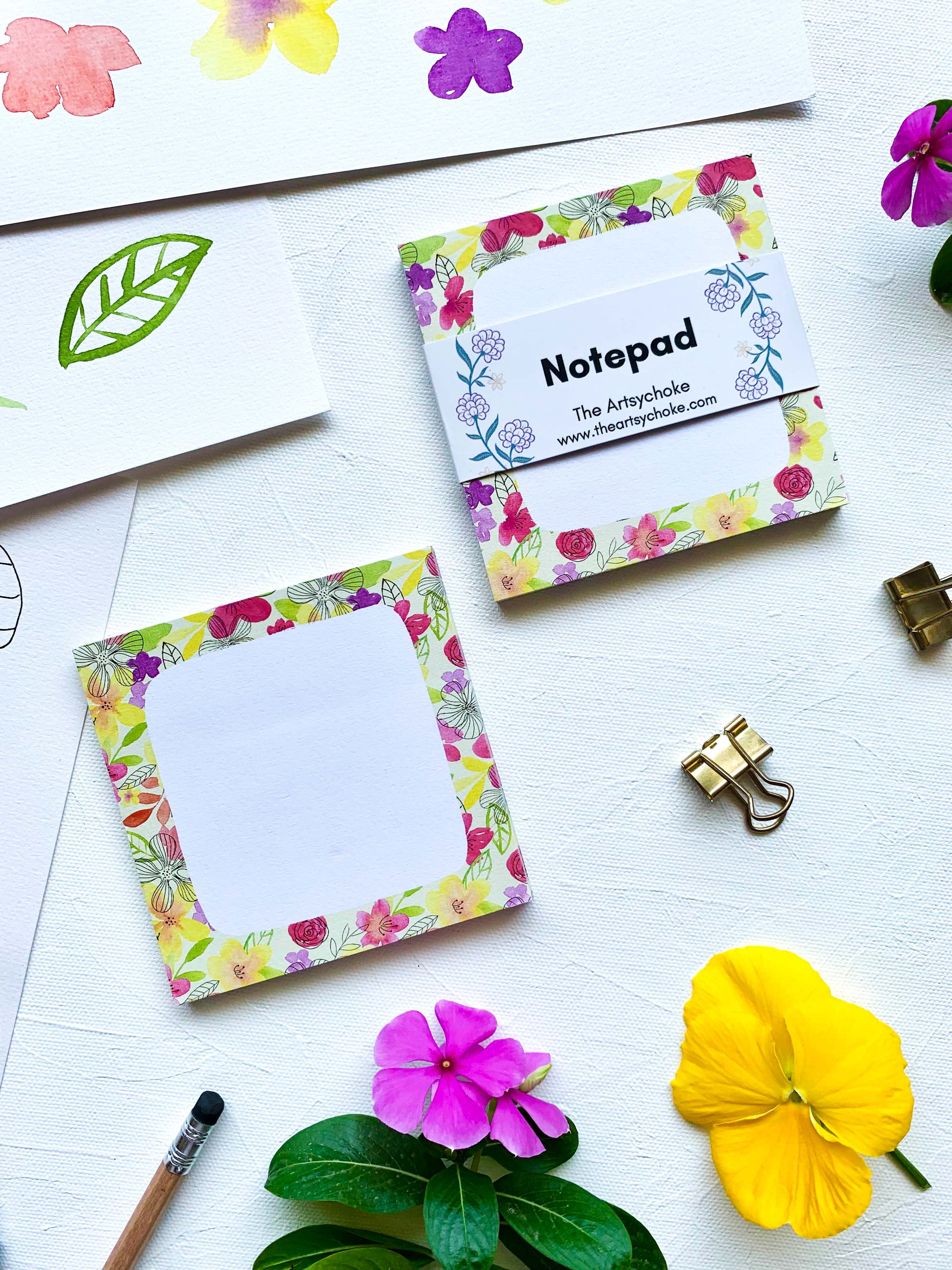 Spring is Here Notepad – The Artsychoke